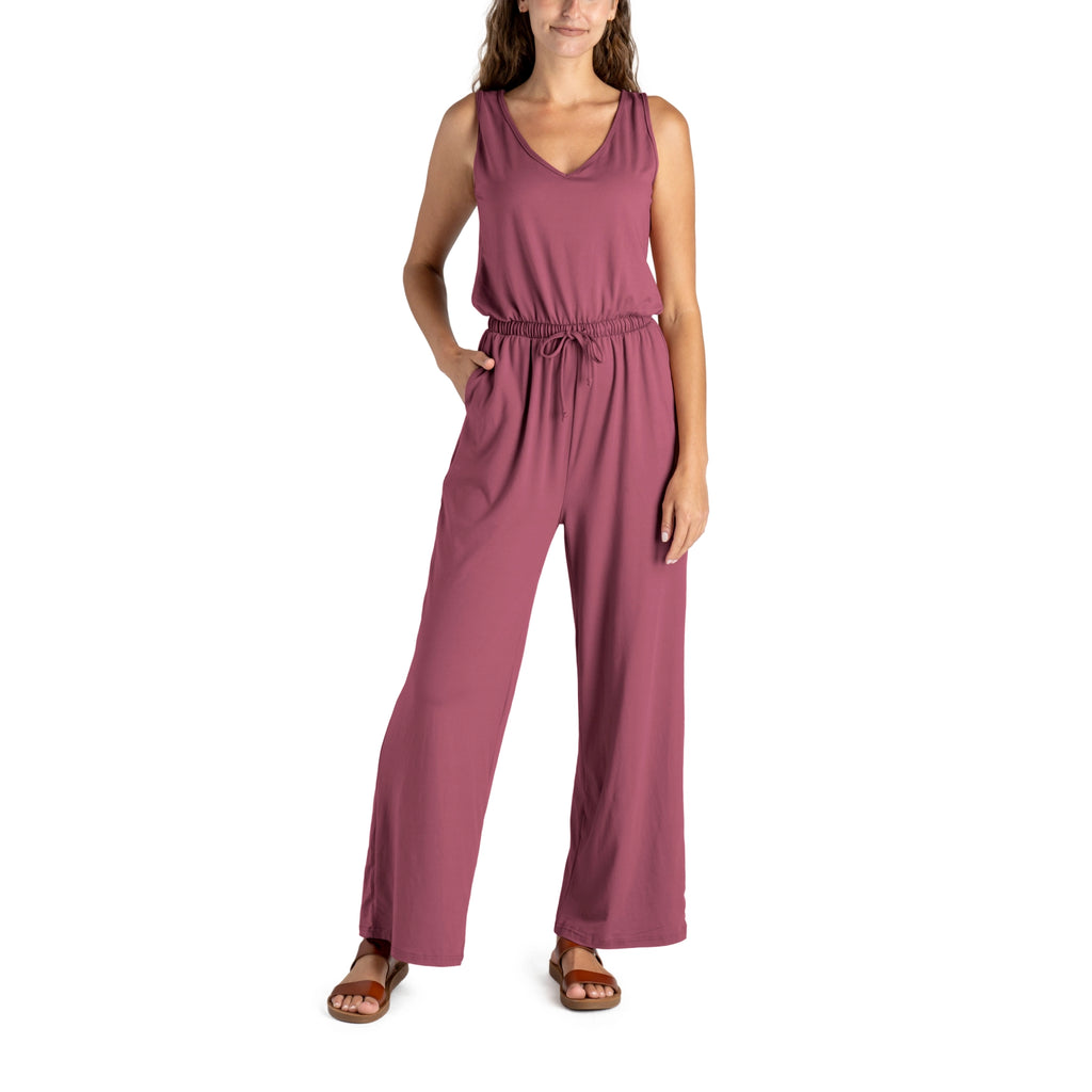 Vineyard Jumpsuit - Sangria