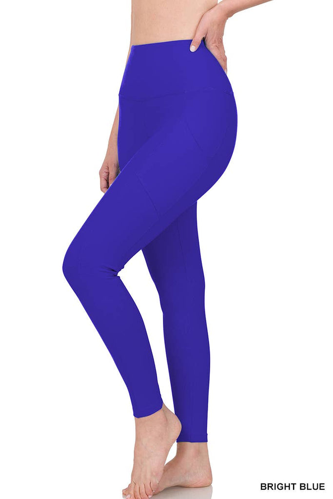 Buffalo Blue Game Day Leggings with Side Pockets