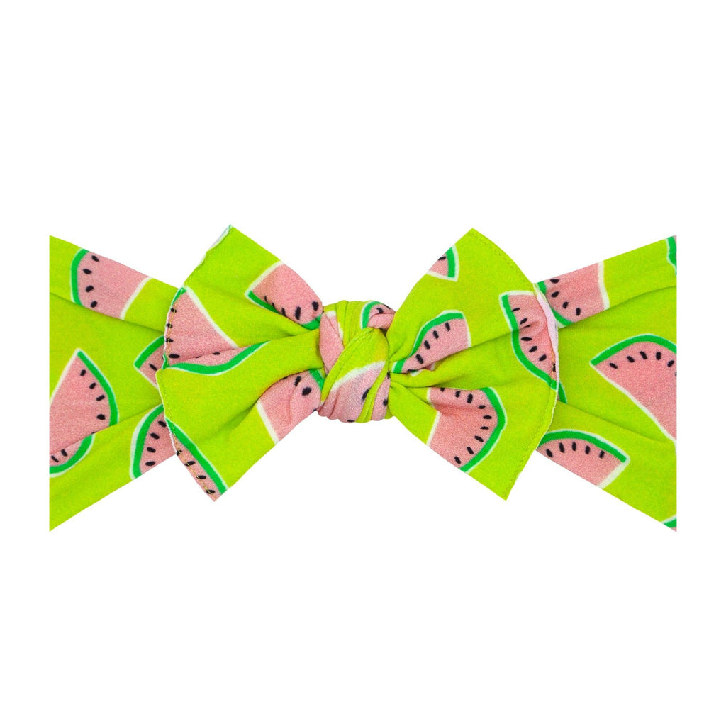 Tart Melon Printed Knot Headband by BABY BLING