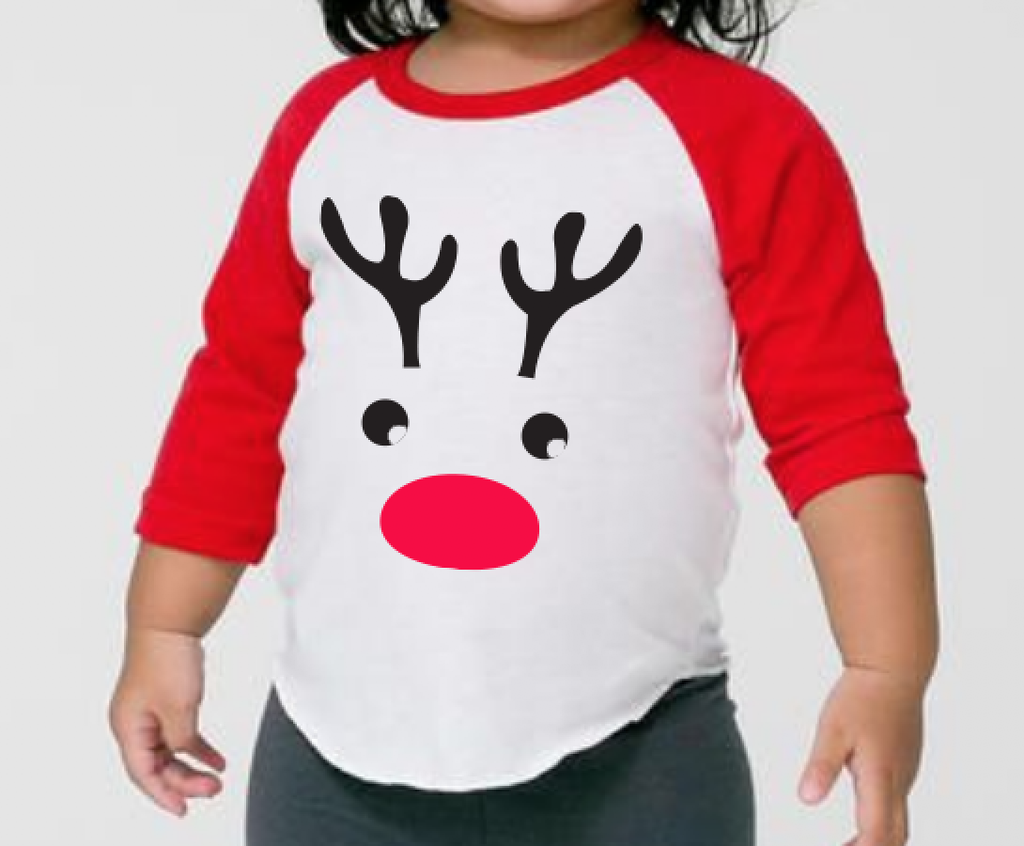 Rudolph the Reindeer Toddler Baseball Tee