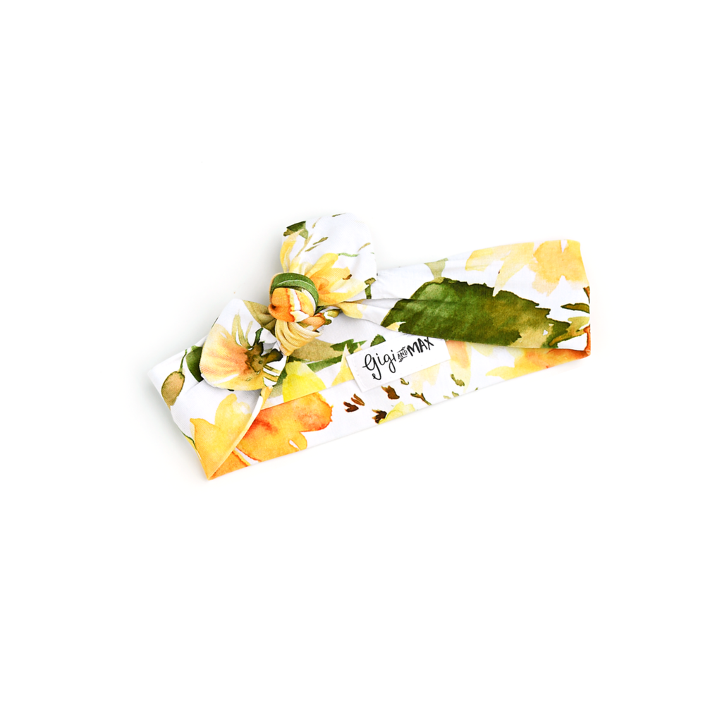 Sunflower Child Topknot Headband