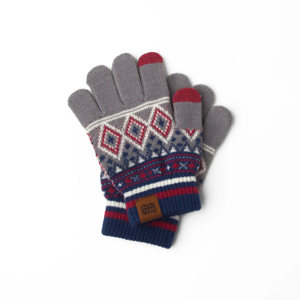 Red Kid’s Fair Isle Gloves