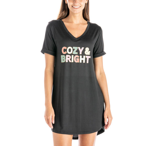 Holiday Sleep Shirt - COZY & BRIGHT