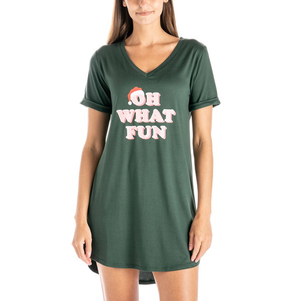 Holiday Sleep Shirt - OH WHAT FUN