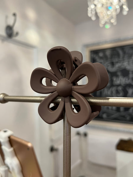 Cutout Flower Hair Clips