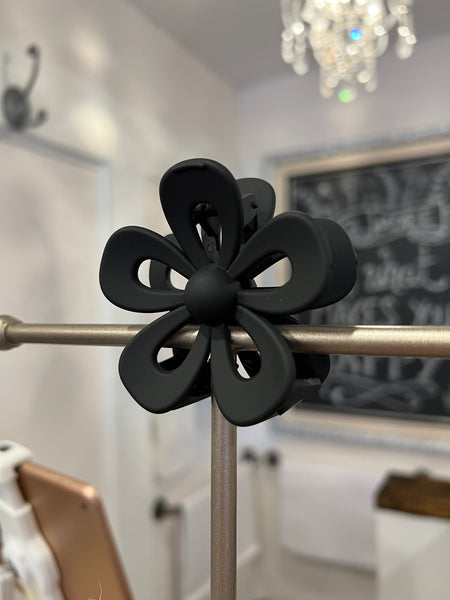 Cutout Flower Hair Clips