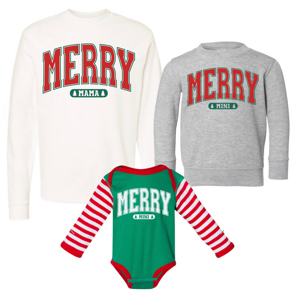 Merry Mini Kids Crewneck Sweatshirt