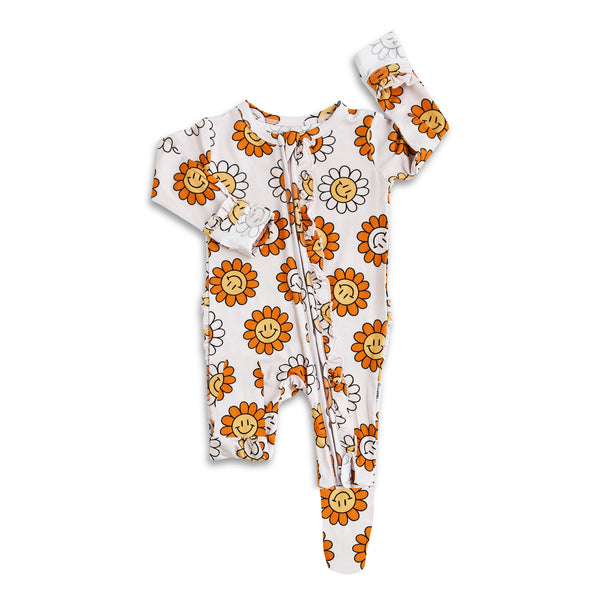 Margot Ruffle Zip Onesie