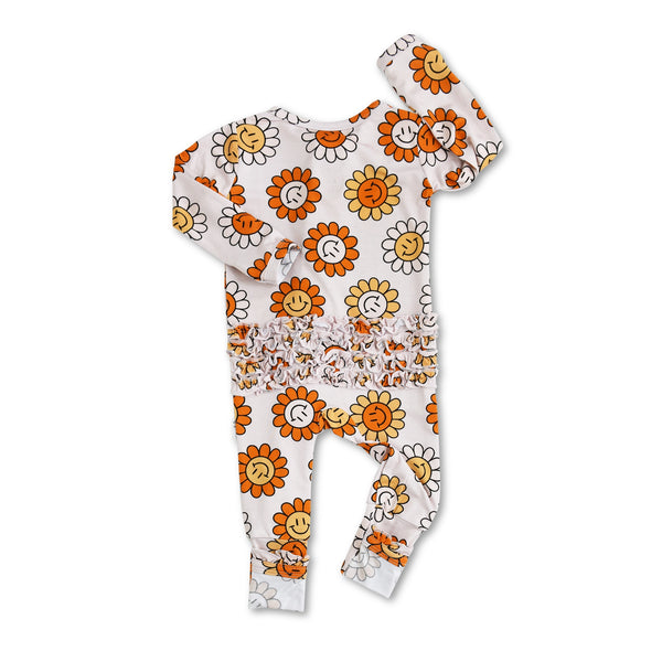 Margot Ruffle Zip Onesie