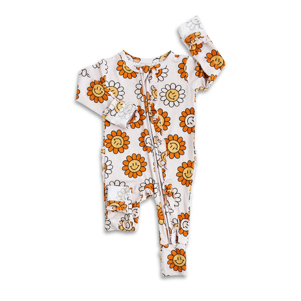 Margot Ruffle Zip Onesie