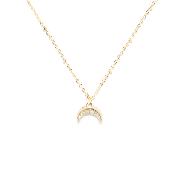 Soul Stacks - Shimmer Moon Pendant Necklace
