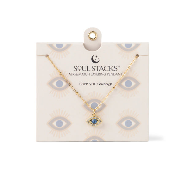 Soul Stacks - Evil Eye Pendant Necklace