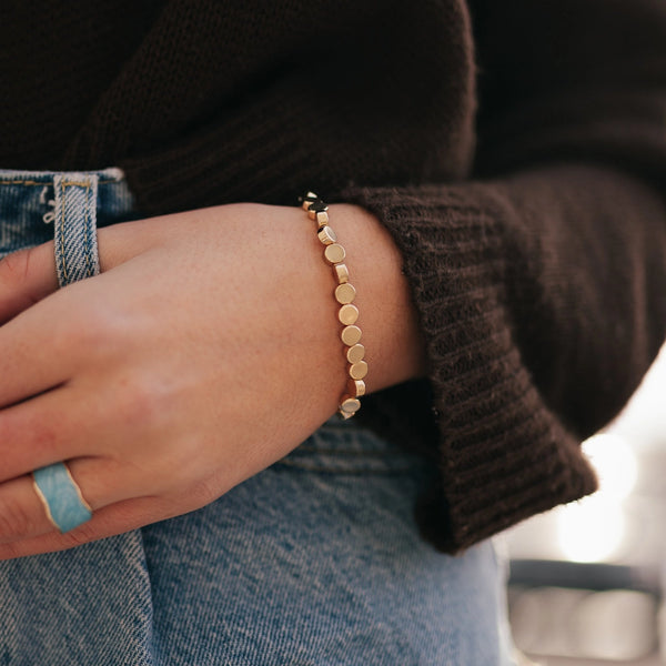 Cultured Coin Stretch Bracelet (more options)
