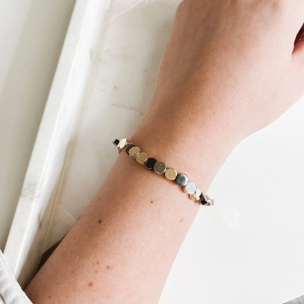 Cultured Coin Stretch Bracelet (more options)