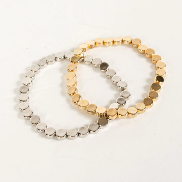Cultured Coin Stretch Bracelet (more options)