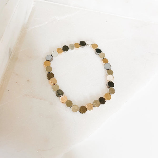 Cultured Coin Stretch Bracelet (more options)