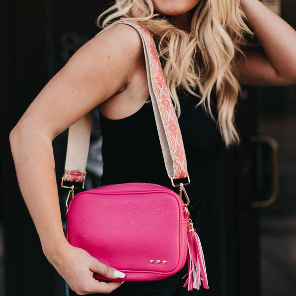 Willow Camera Crossbody Bag - Pink