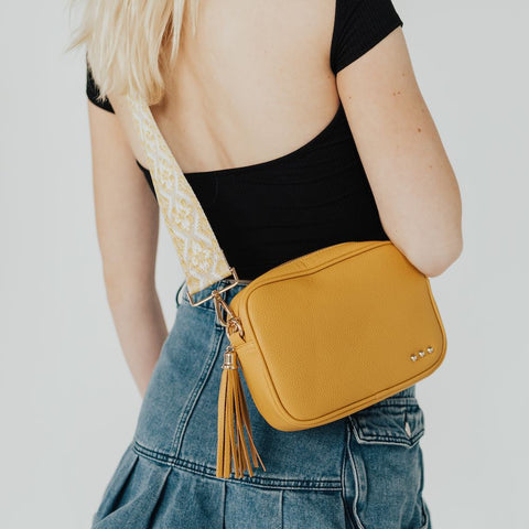 Willow Camera Crossbody Bag - Mustard