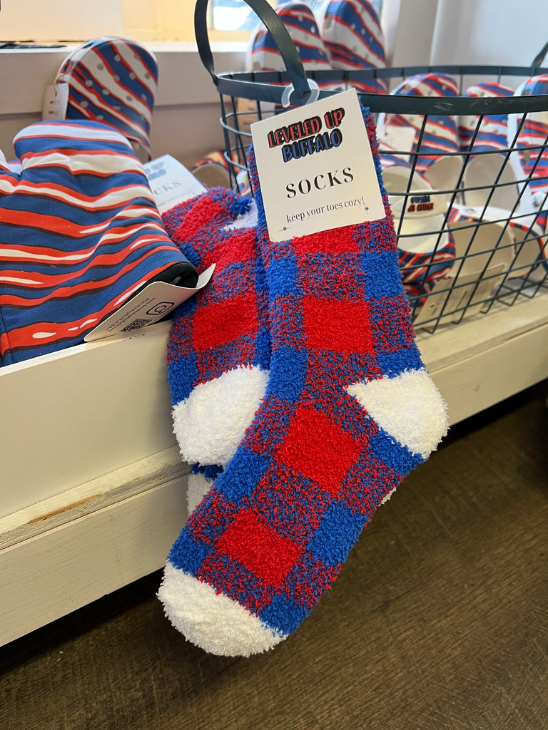 Buffalo Checkered Socks by Leveled Up Buffalo