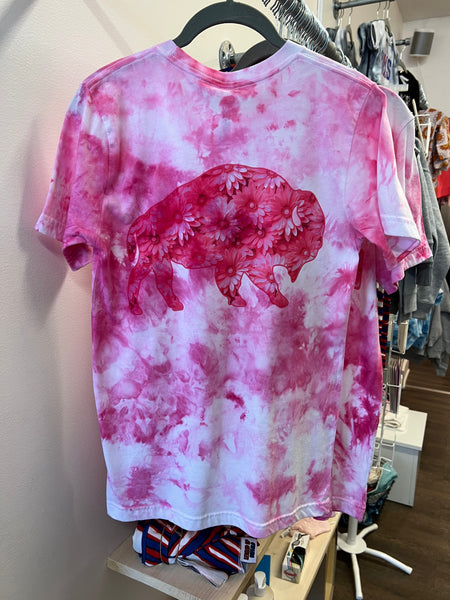 Pink Floral BUF Tee - MyMark Designs