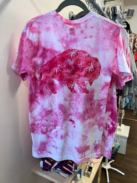 Pink Floral BUF Tee - MyMark Designs
