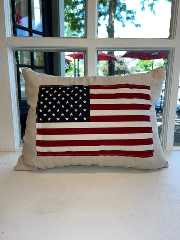 American Flag Accent Pillow