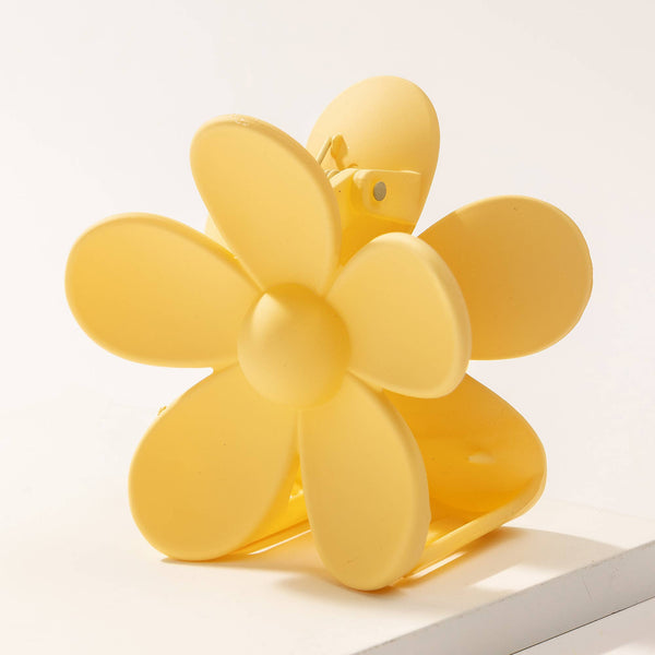 Large Matte Flower Hair Claws