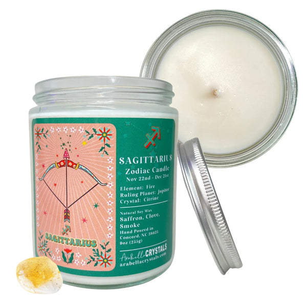 Zodiac Crystal Candles