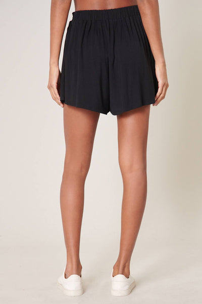 Raphaela Jersey Knit Black Shorts