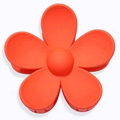 Large Matte Flower Hair Claws