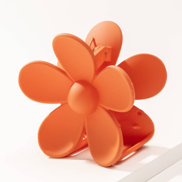 Large Matte Flower Hair Claws