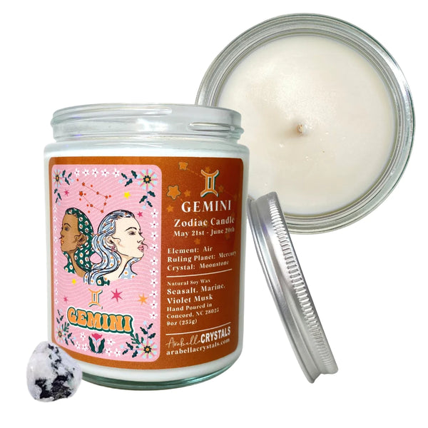 Zodiac Crystal Candles