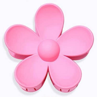 Large Matte Flower Hair Claws