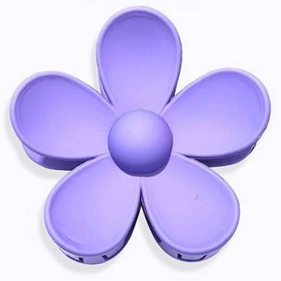 Large Matte Flower Hair Claws