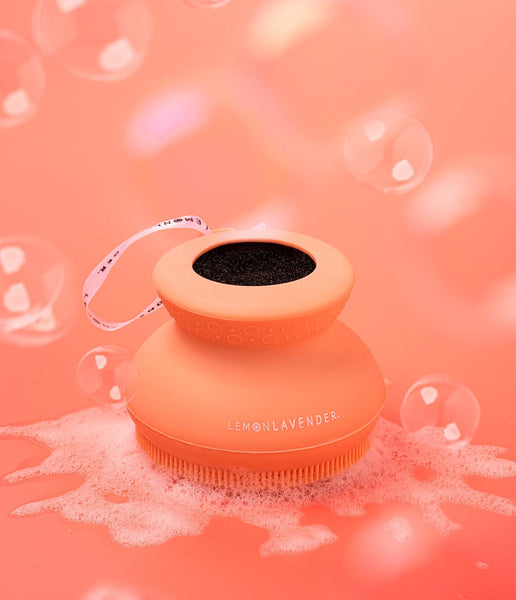 Lemon Lavender Silicone Body Scrubber