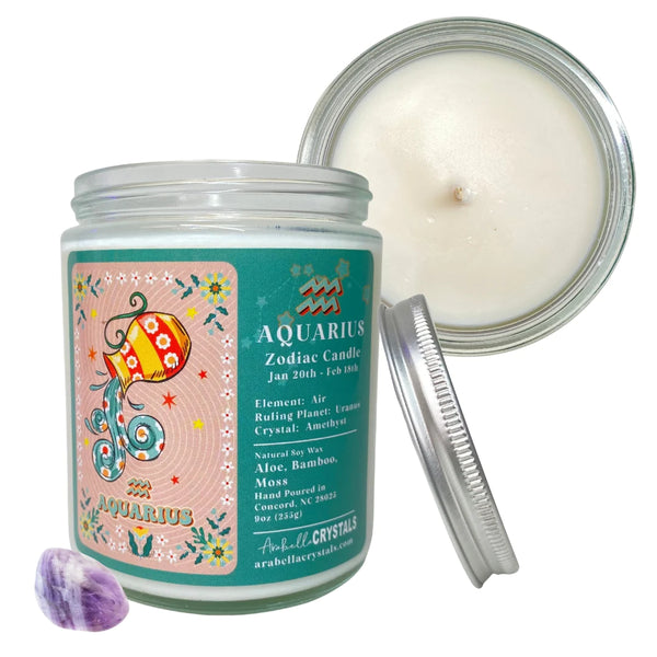 Zodiac Crystal Candles