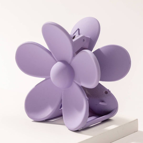 Large Matte Flower Hair Claws