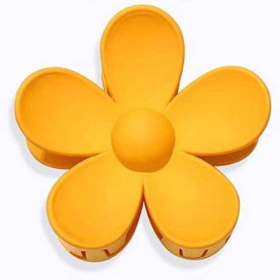 Large Matte Flower Hair Claws
