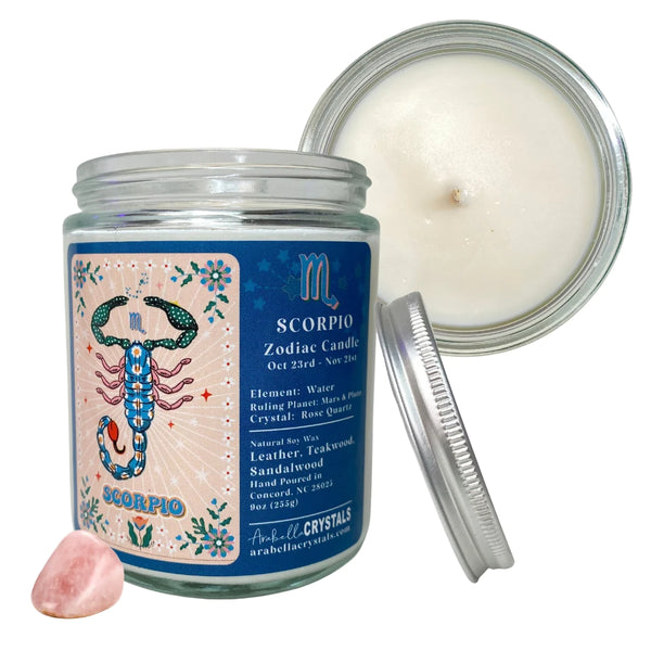 Zodiac Crystal Candles