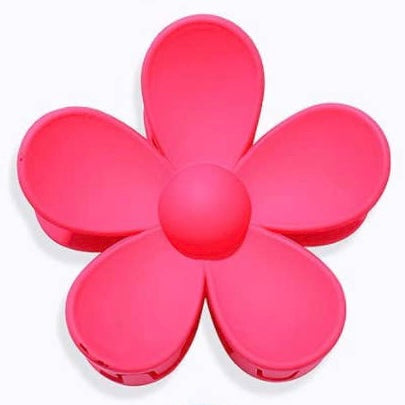 Large Matte Flower Hair Claws
