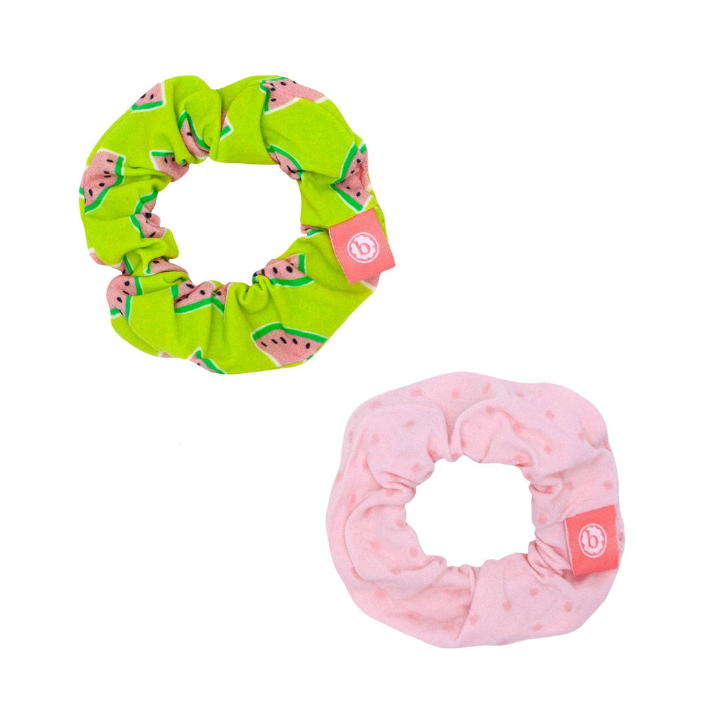 Tart Melon & Pink Dot Scrunchie Set by BABY BLING