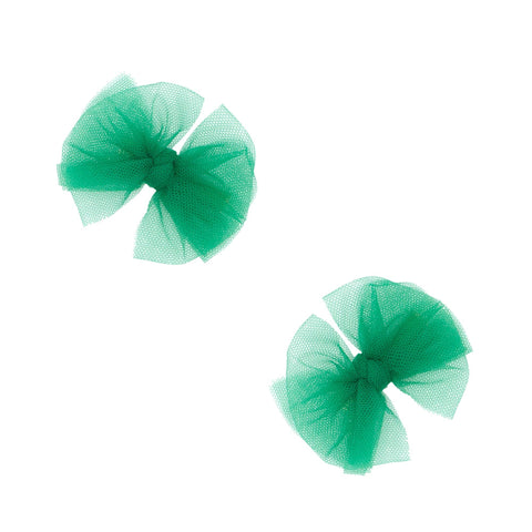 Kelly Green 2PK Tulle Clips