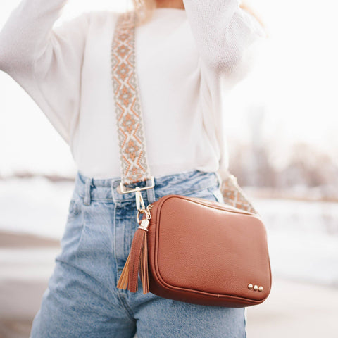 Willow Camera Crossbody Bag - Brown