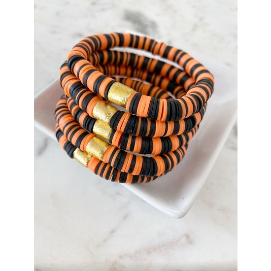 Black & Orange Color Pop Bracelet