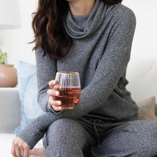 Black CuddleBlend Lounge Top - Hello Mello