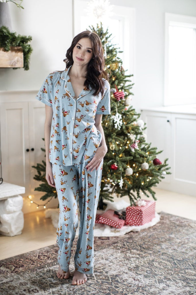 Womens christmas online pajama tops