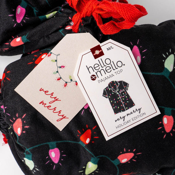 VERY MERRY Pajama Top by Hello Mello