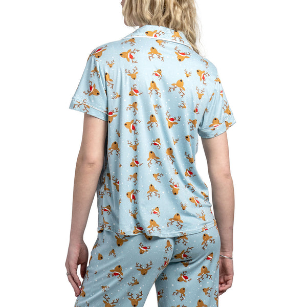 SANTA'S HELPERS Pajama Top by Hello Mello