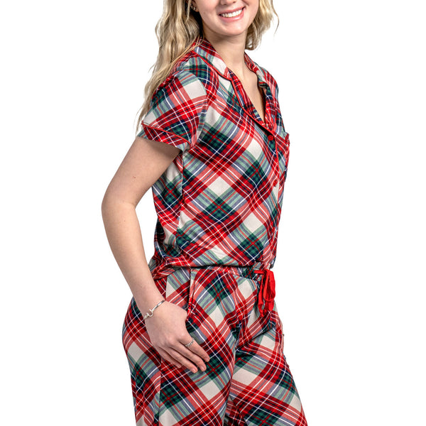 PRANCER'S PLAID Pajama Top by Hello Mello
