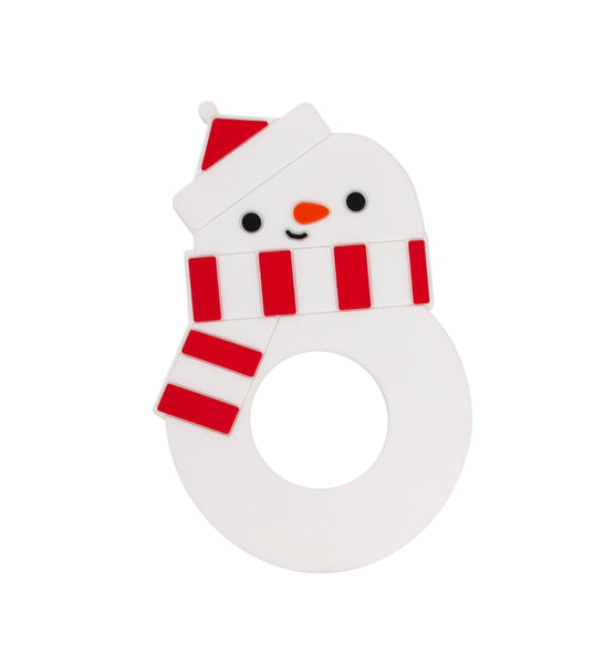 Holiday Snowman Silicone Christmas Teether